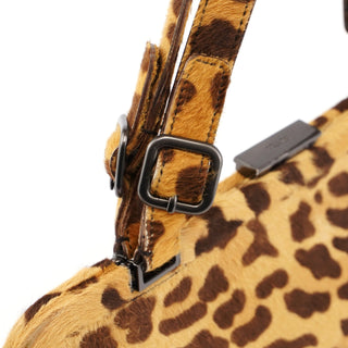 Prada Leopard Fur Clutch Handbag