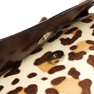 Prada Leopard Fur Plastic Chain Bag