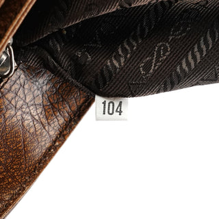 Prada Light Brown Lama Leather Belt Shoulder Bag