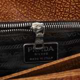 Prada Light Brown Lama Leather Belt Shoulder Bag