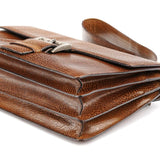 Prada Light Brown Lama Leather Belt Shoulder Bag