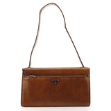 Prada Light Brown Lama Leather Belt Shoulder Bag
