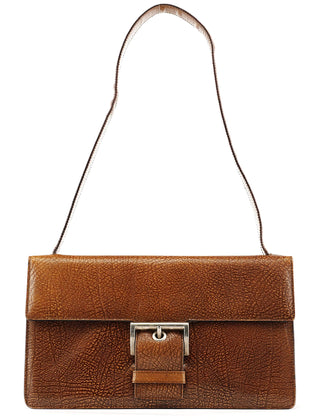 Prada Light Brown Lama Leather Belt Shoulder Bag
