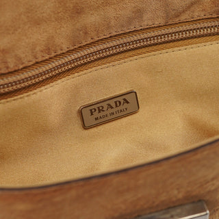 Prada Light Brown Ponyhair Turnlock Bag