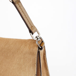 Prada Light Brown Ponyhair Turnlock Bag