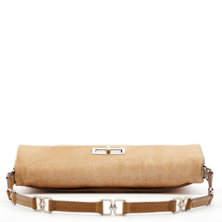 Prada Light Brown Ponyhair Turnlock Bag