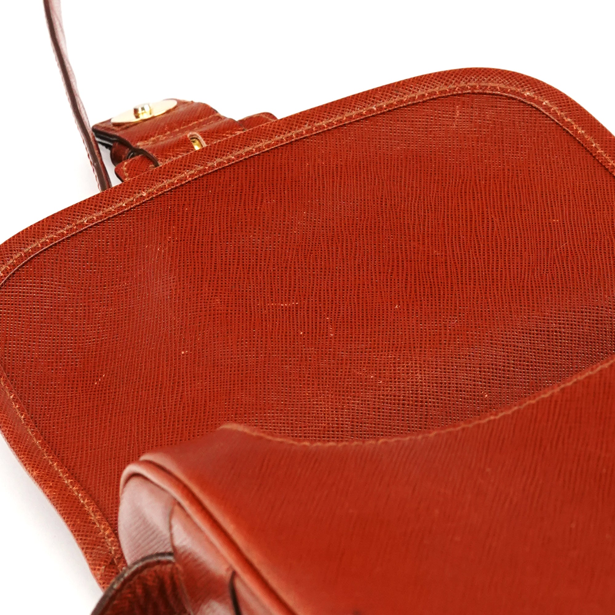 Prada Light Brown Saffiano Leather Crossbody Bag