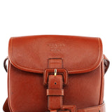 Prada Light Brown Saffiano Leather Crossbody Bag