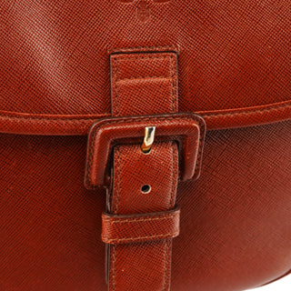 Prada Light Brown Saffiano Leather Crossbody Bag