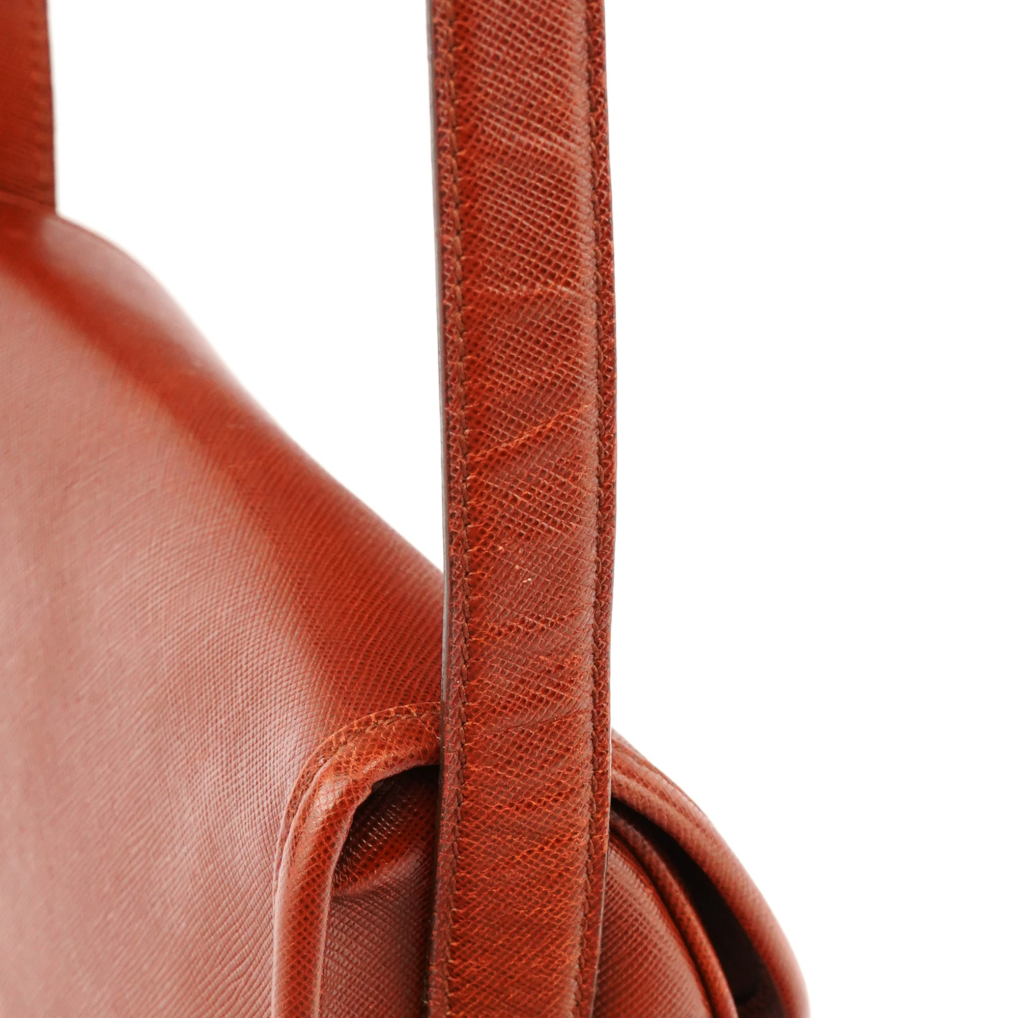 Prada Light Brown Saffiano Leather Crossbody Bag