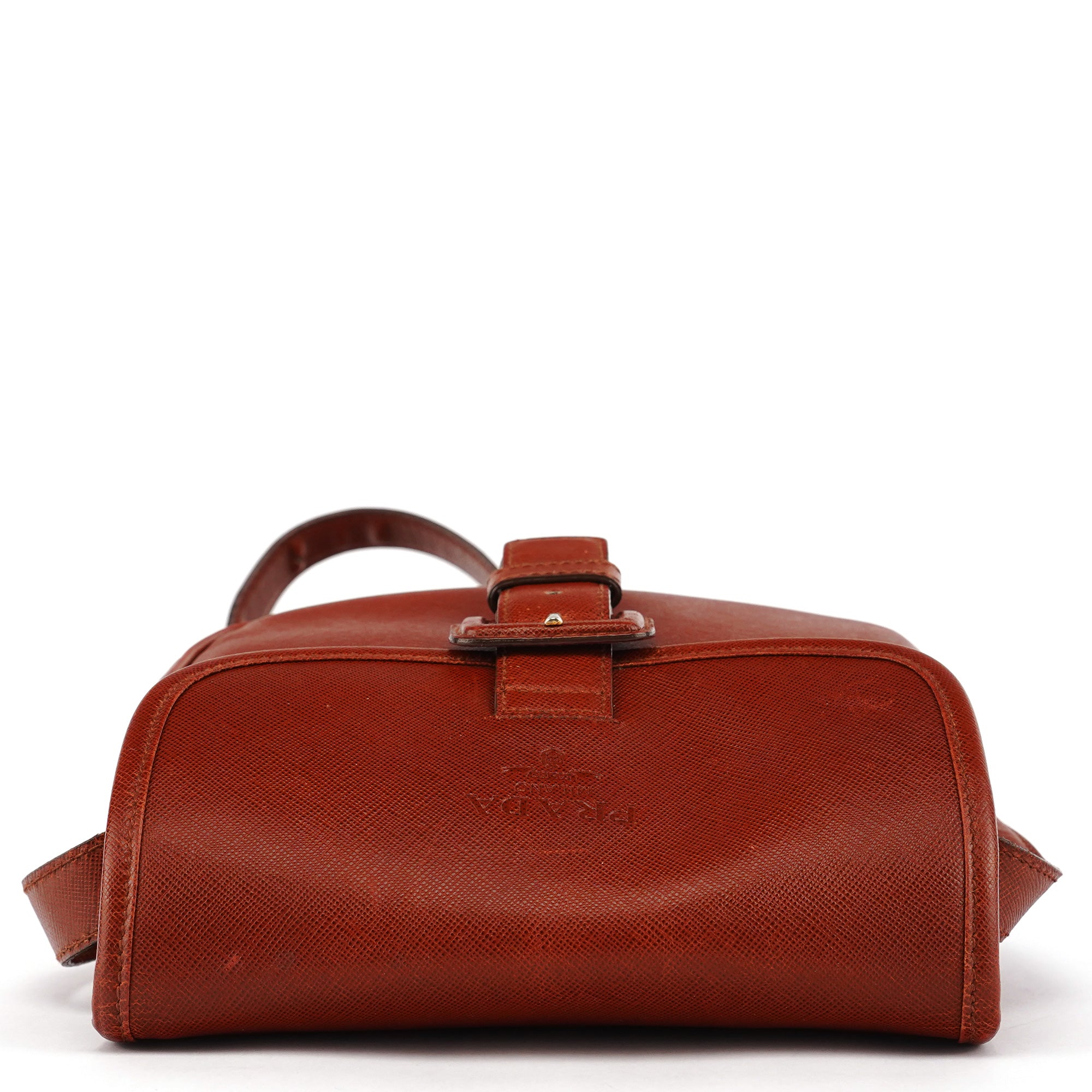 Prada Light Brown Saffiano Leather Crossbody Bag