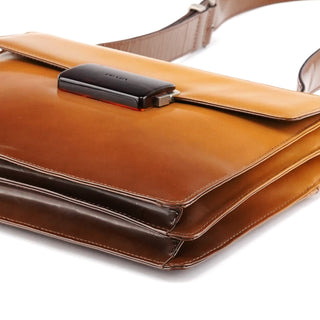 Prada Light Brown Spazzolato Crossbody Bag