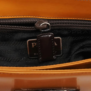 Prada Light Brown Spazzolato Crossbody Bag