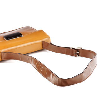 Prada Light Brown Spazzolato Crossbody Bag