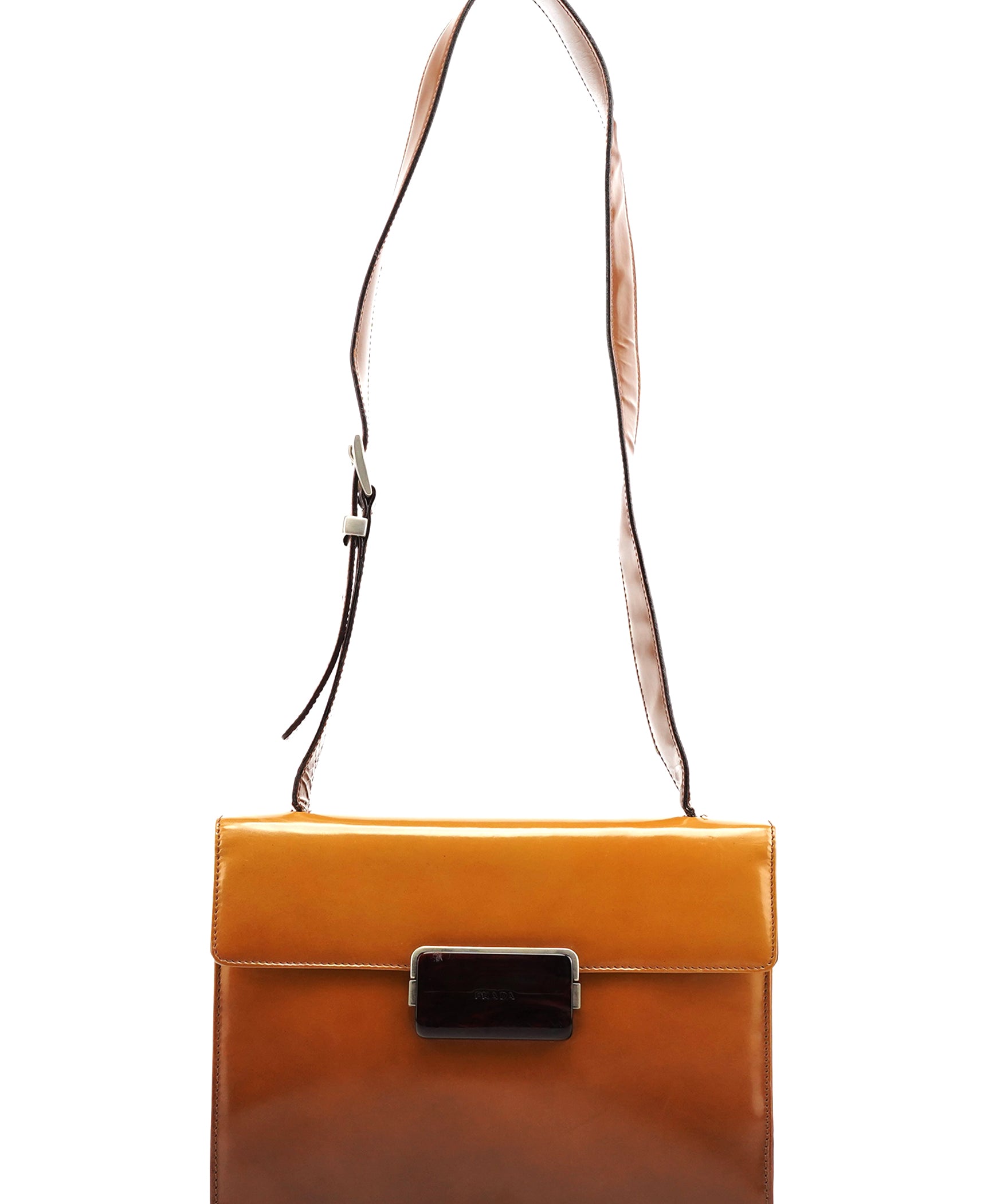 Prada Light Brown Spazzolato Crossbody Bag