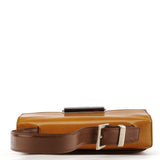 Prada Light Brown Spazzolato Gradient Buckle Bag