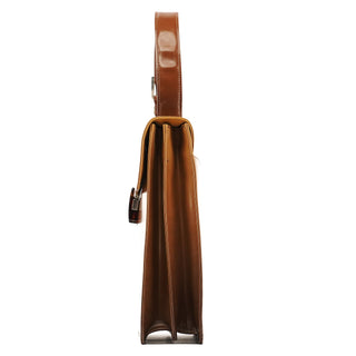 Prada Light Brown Spazzolato Gradient Buckle Bag
