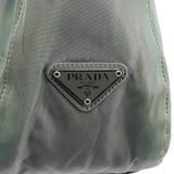 Prada Light Green Tessuto Nylon Plastic Shoulder Bag