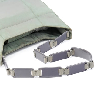 Prada Light Green Tessuto Nylon Plastic Shoulder Bag