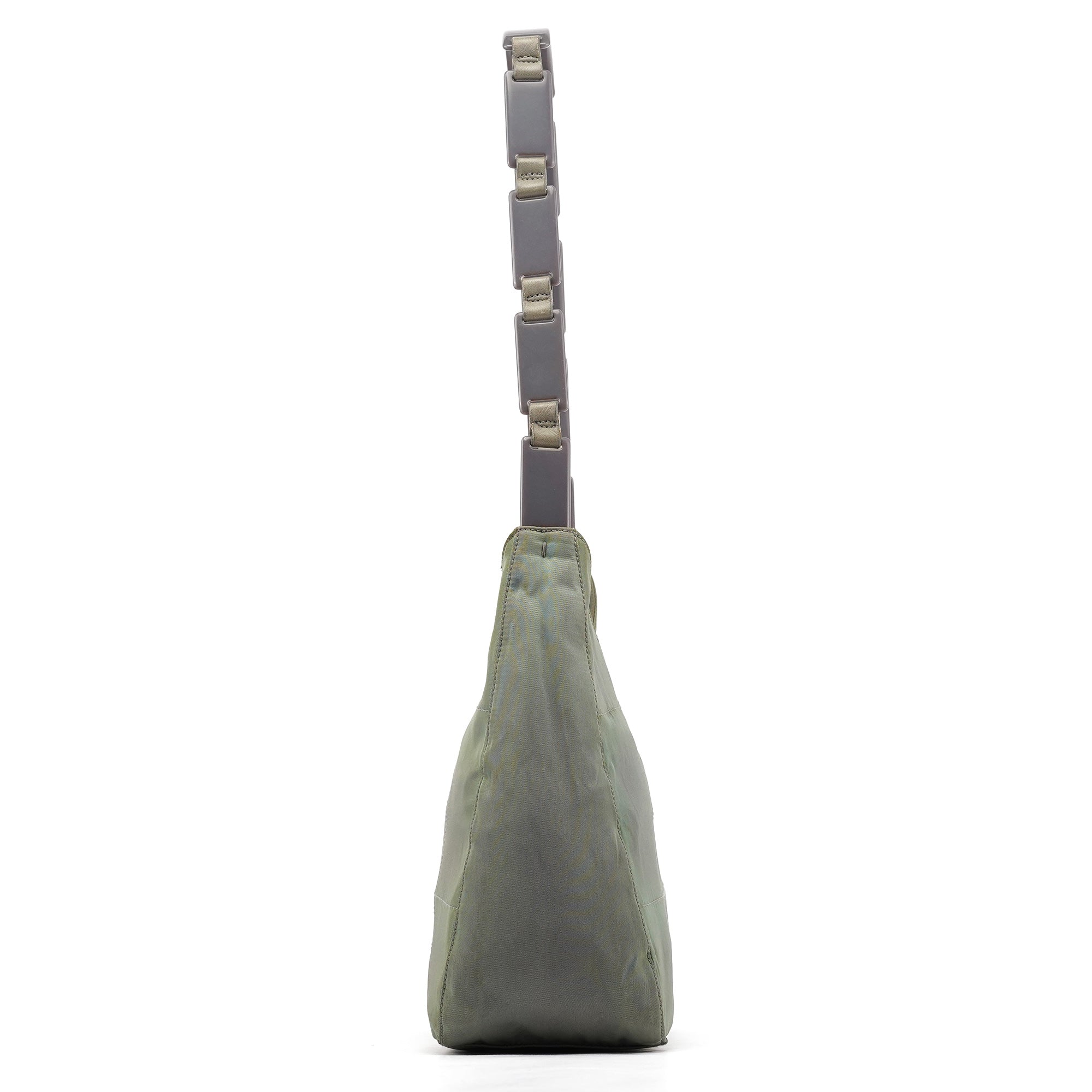 Prada Light Green Tessuto Nylon Plastic Shoulder Bag