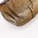 Prada Metallic Leather Hobo Shoulder Bag