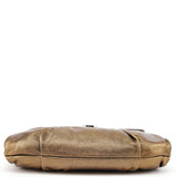 Prada Metallic Leather Hobo Shoulder Bag
