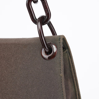 Prada Military Green Tessuto Chain Shoulder Bag