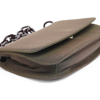 Prada Military Green Tessuto Chain Shoulder Bag