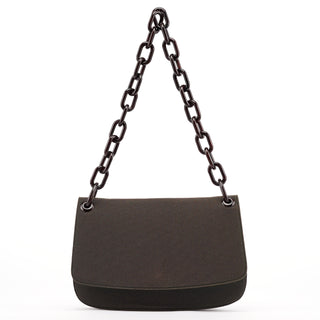 Prada Military Green Tessuto Chain Shoulder Bag