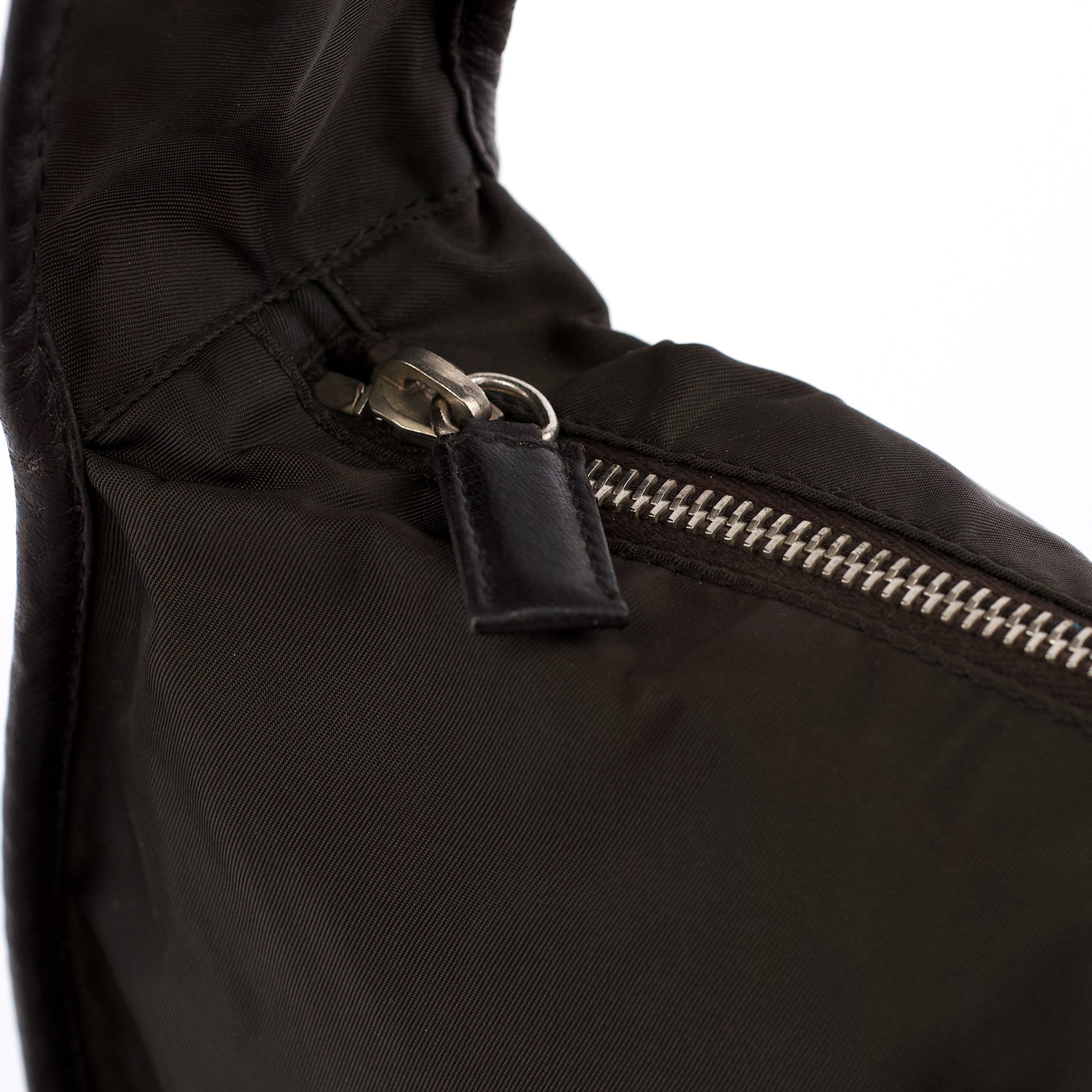 Prada Military Green Tessuto Hobo Shoulder Bag