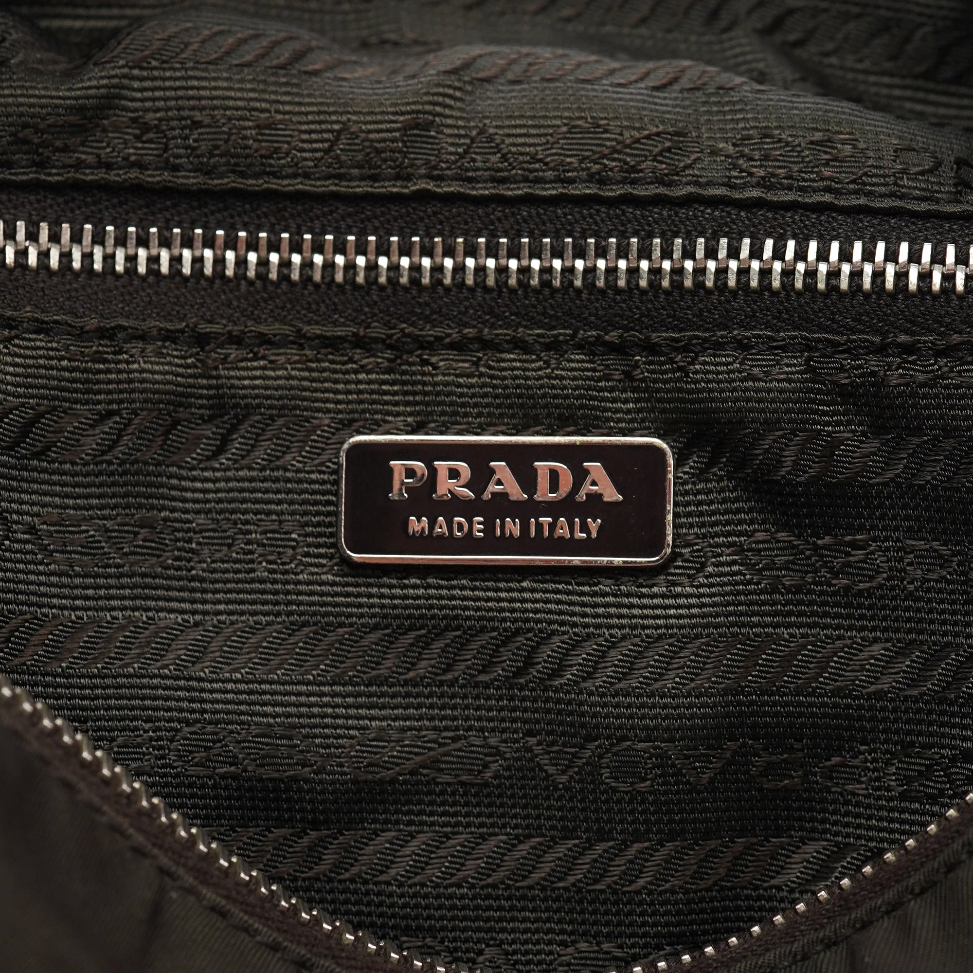 Prada Military Green Tessuto Hobo Shoulder Bag