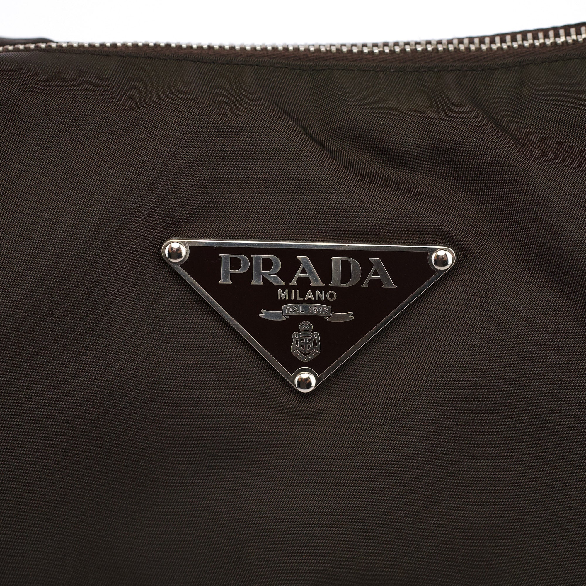Prada Military Green Tessuto Hobo Shoulder Bag