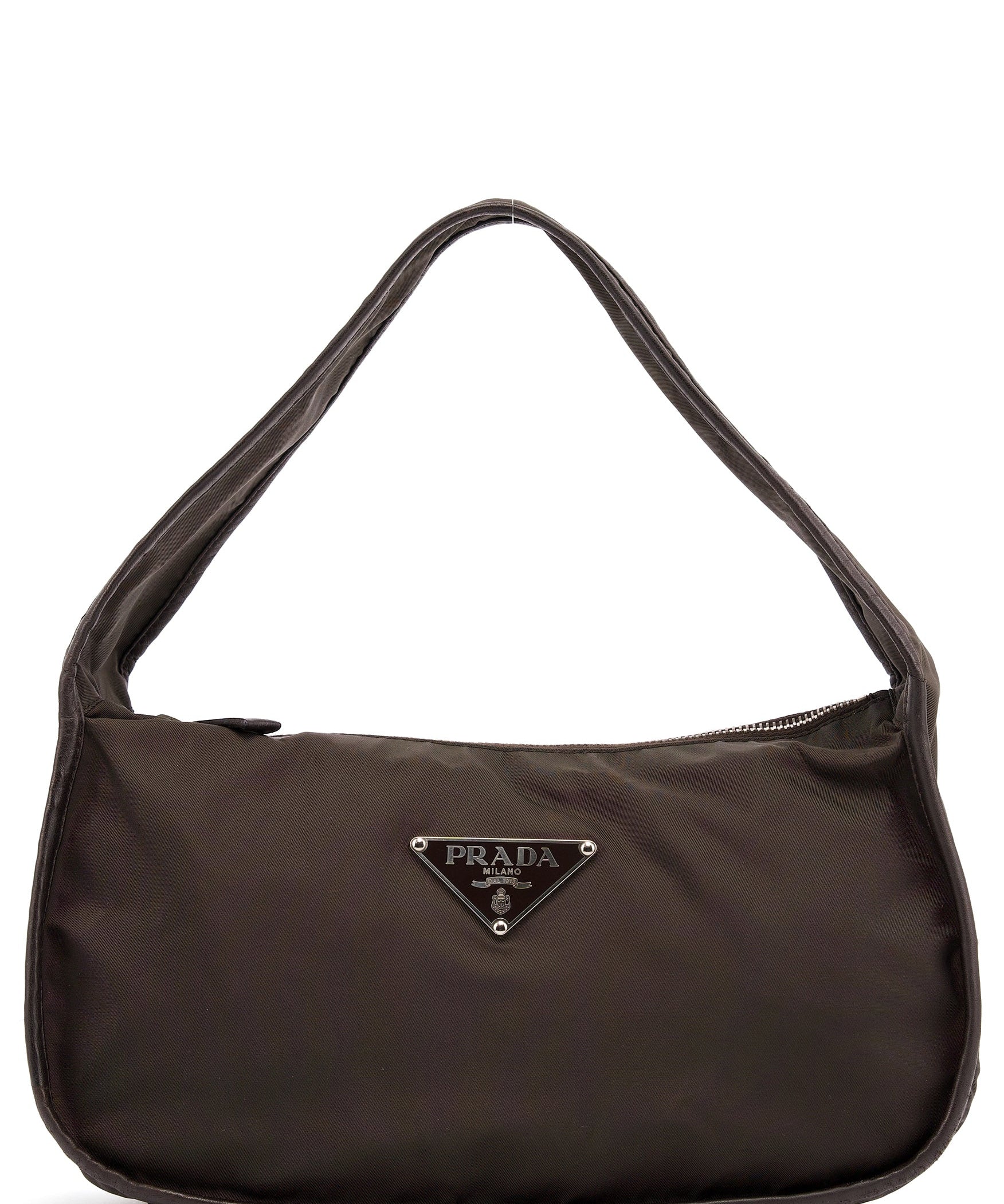 Prada Military Green Tessuto Hobo Shoulder Bag