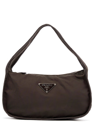 Prada Military Green Tessuto Hobo Shoulder Bag