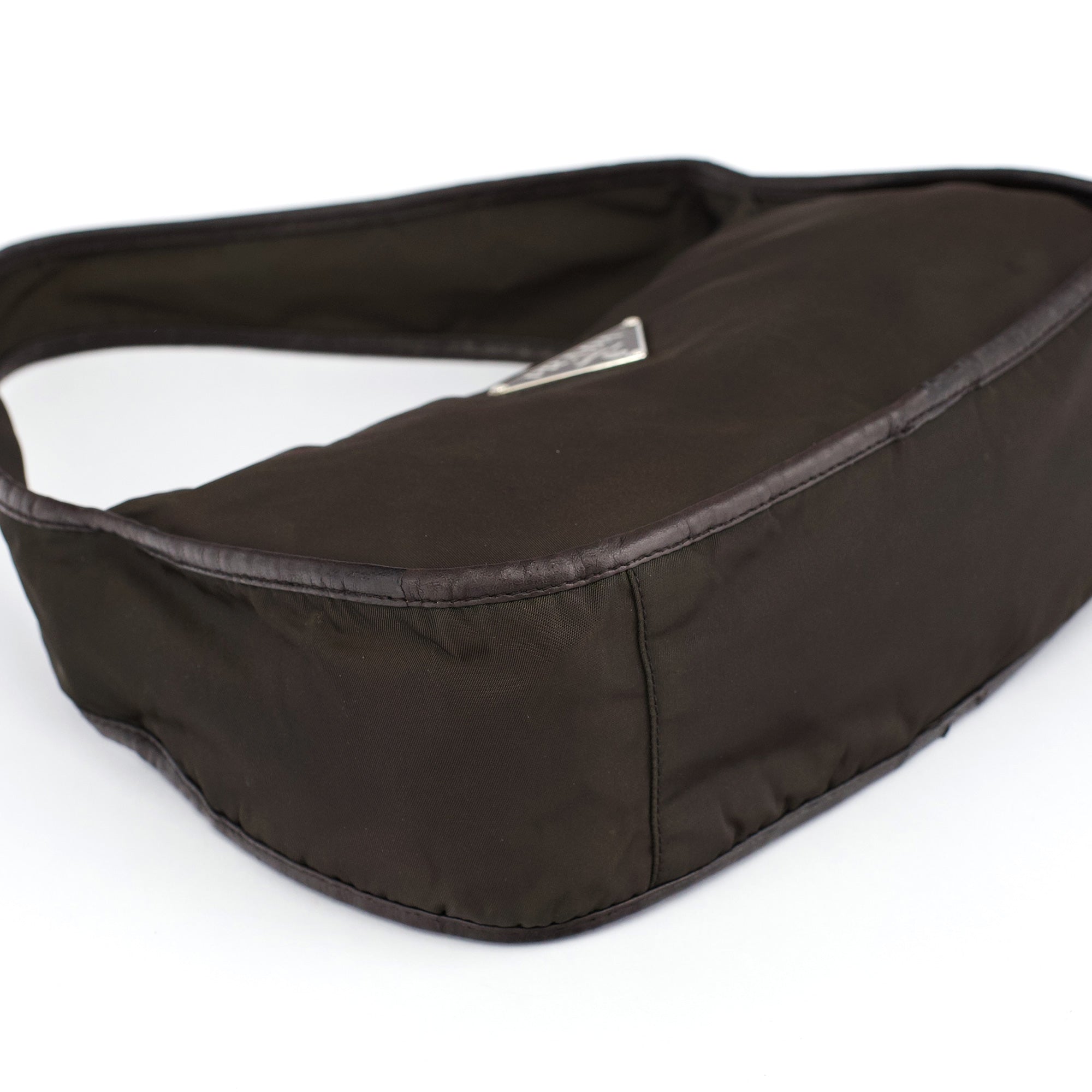 Prada Military Green Tessuto Hobo Shoulder Bag
