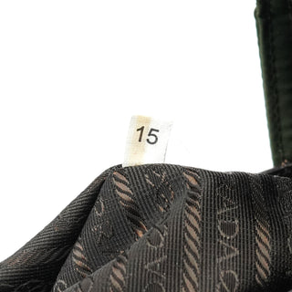 Prada Military Green Tessuto Spazzolato Tote Bag