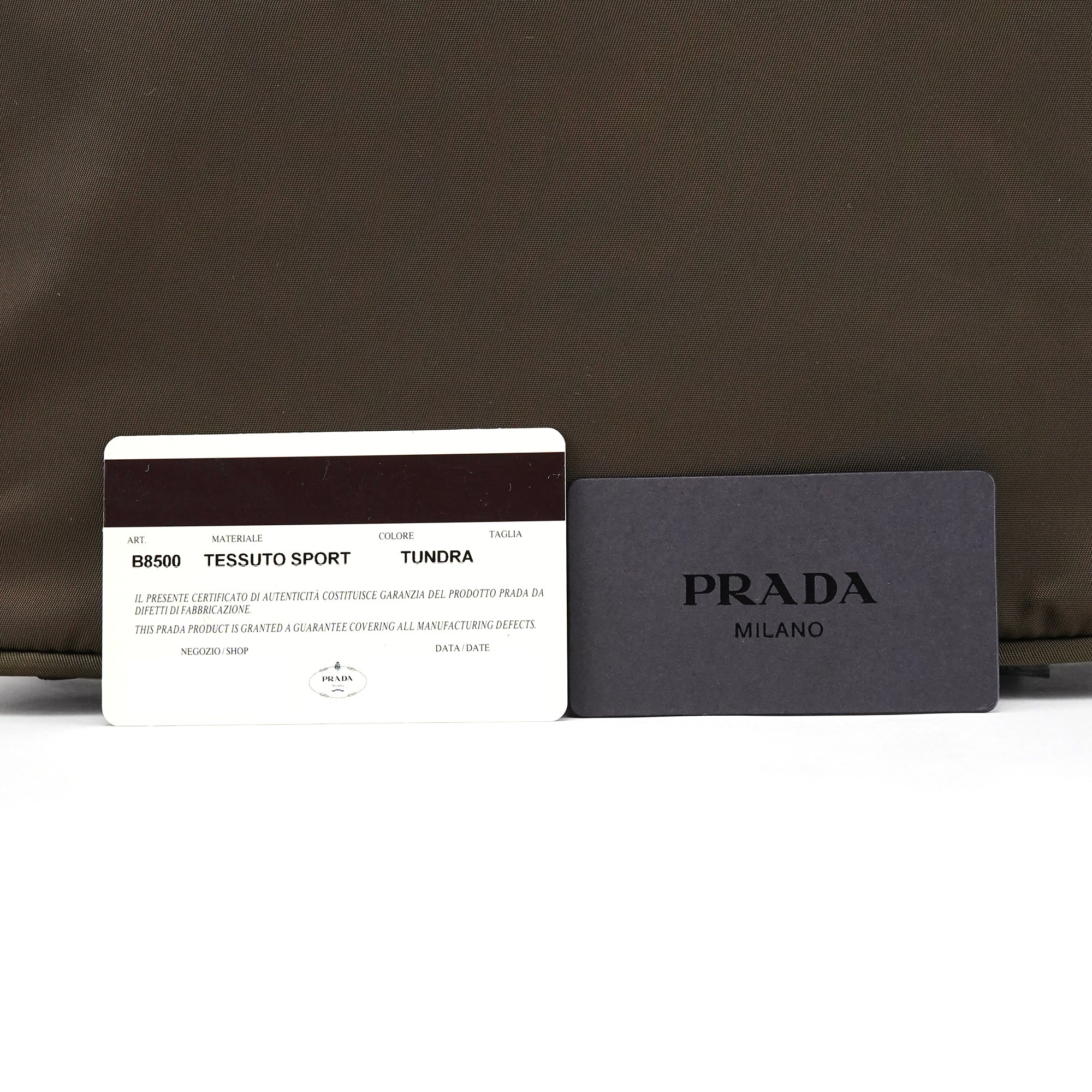 Prada Military Green Tessuto Sport Hobo Shoulder Bag