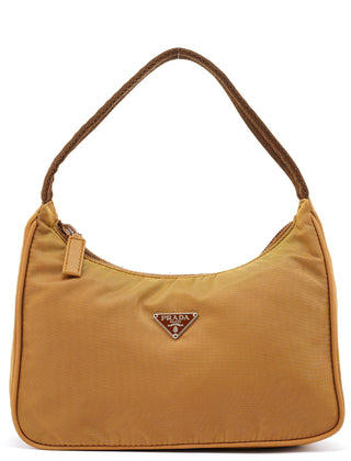 Prada MV515 Beige Tessuto Mini Hobo Bag
