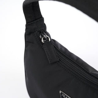 Prada MV515 Black Tessuto Mini Hobo Bag