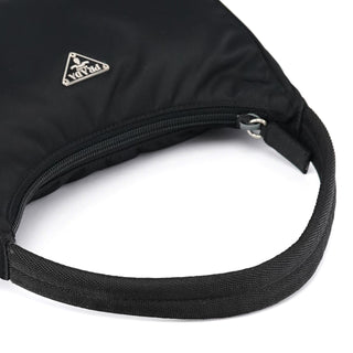 Prada MV515 Black Tessuto Mini Hobo Shoulder Bag