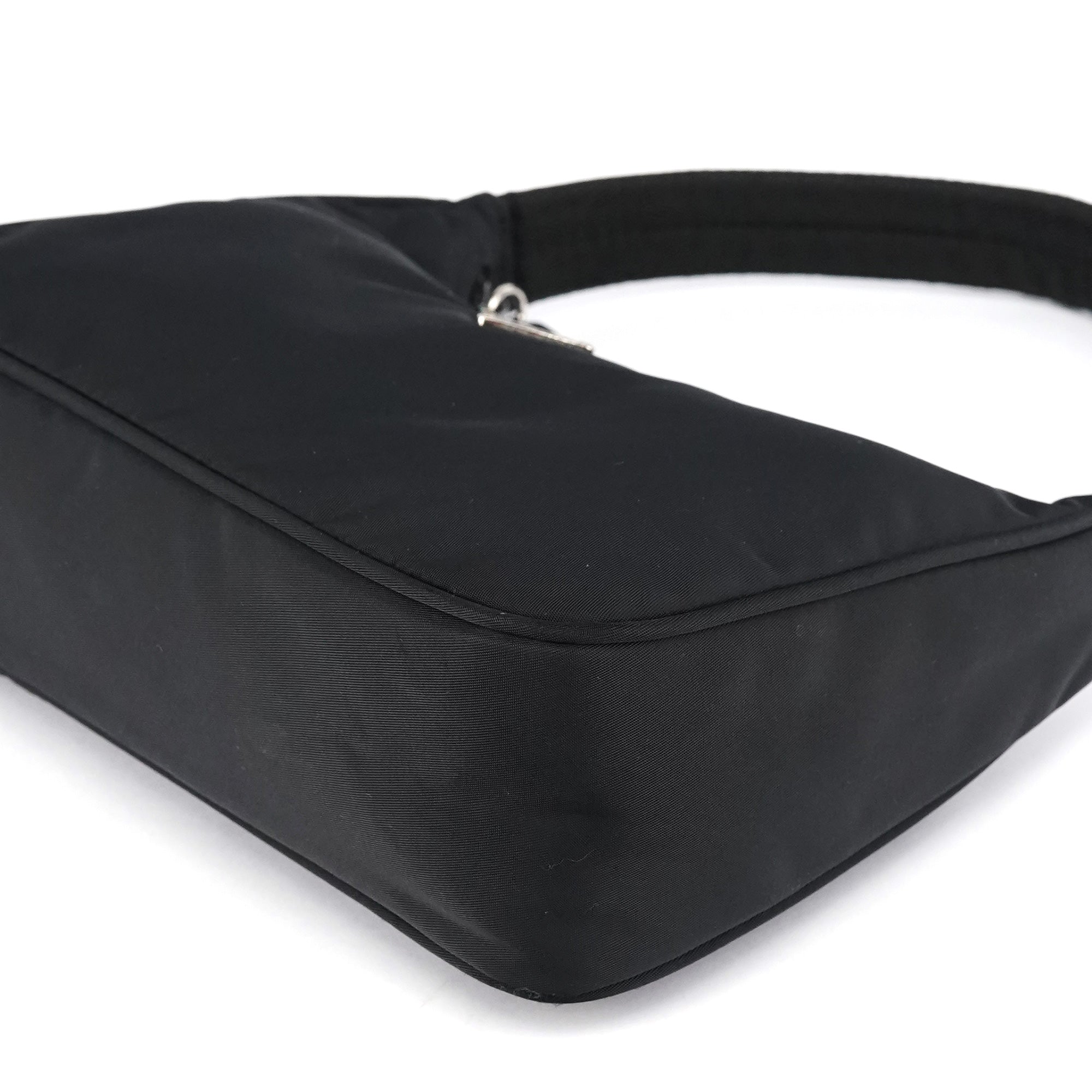 Prada MV515 Black Tessuto Mini Hobo Shoulder Bag