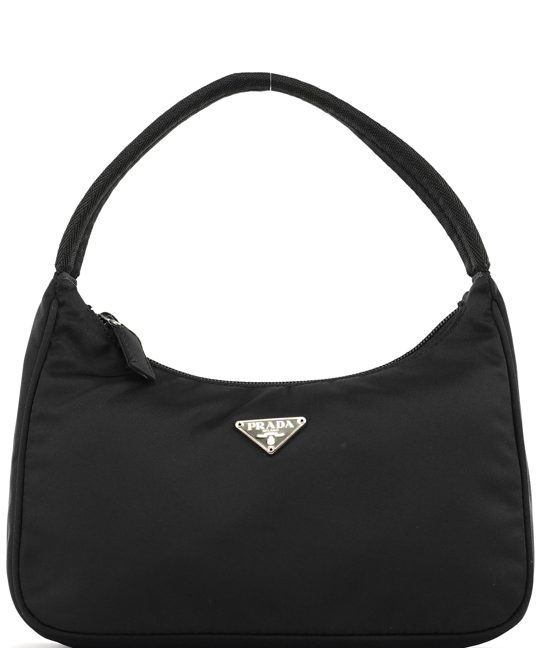 Prada MV515 Black Tessuto Mini Hobo Shoulder Bag