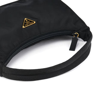 Prada MV515 Black Tessuto Mini Hobo Shoulder Bag
