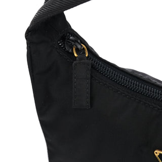 Prada MV515 Black Tessuto Mini Hobo Shoulder Bag