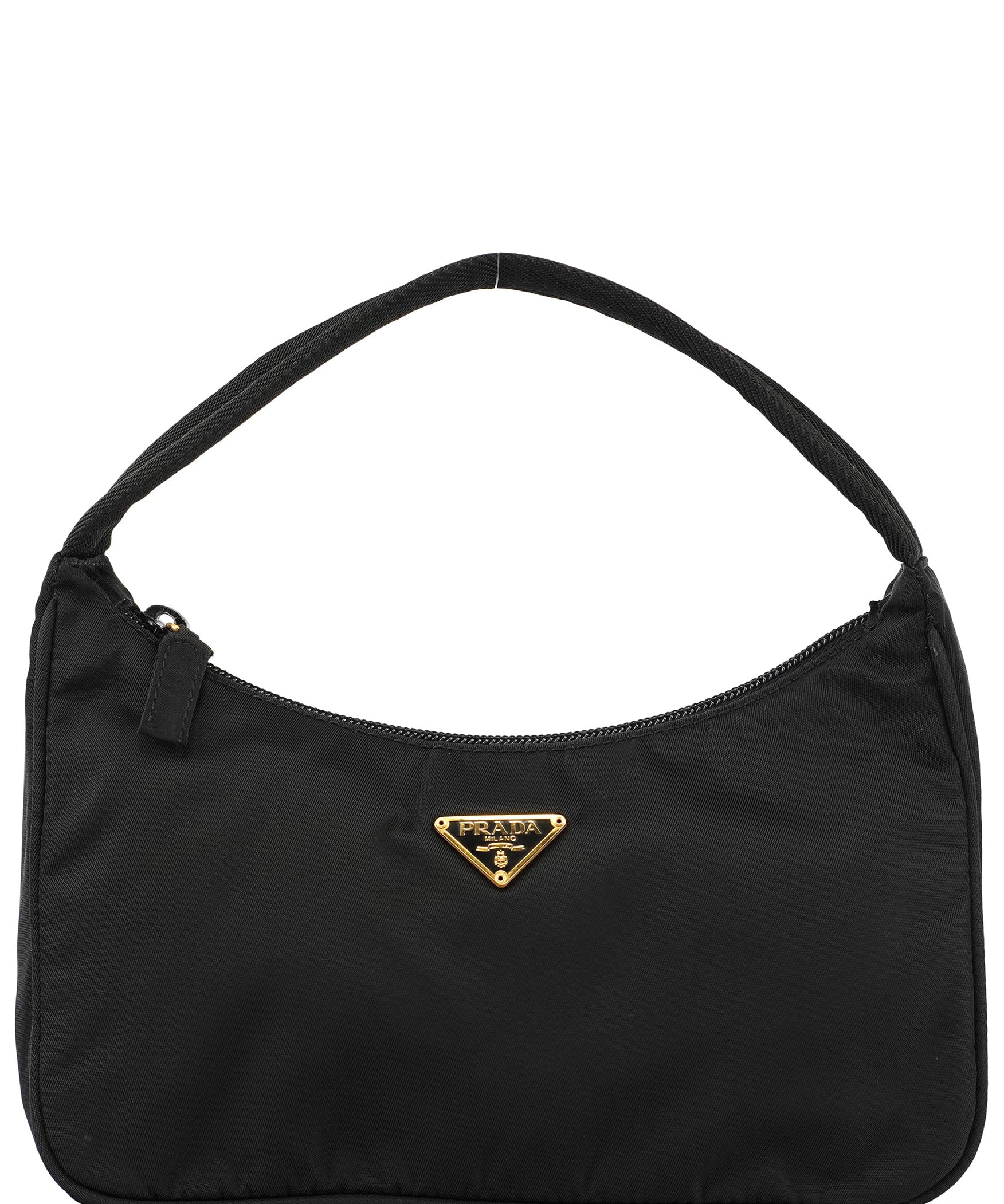 Prada MV515 Black Tessuto Mini Hobo Shoulder Bag