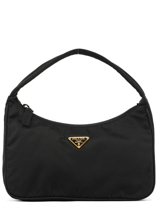 Prada MV515 Black Tessuto Mini Hobo Shoulder Bag