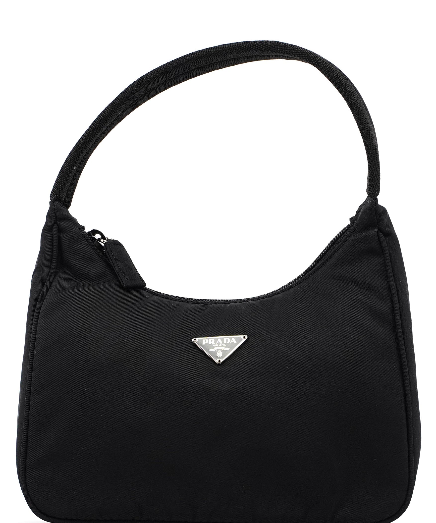 Prada MV519 Black Tessuto Mini Hobo Bag