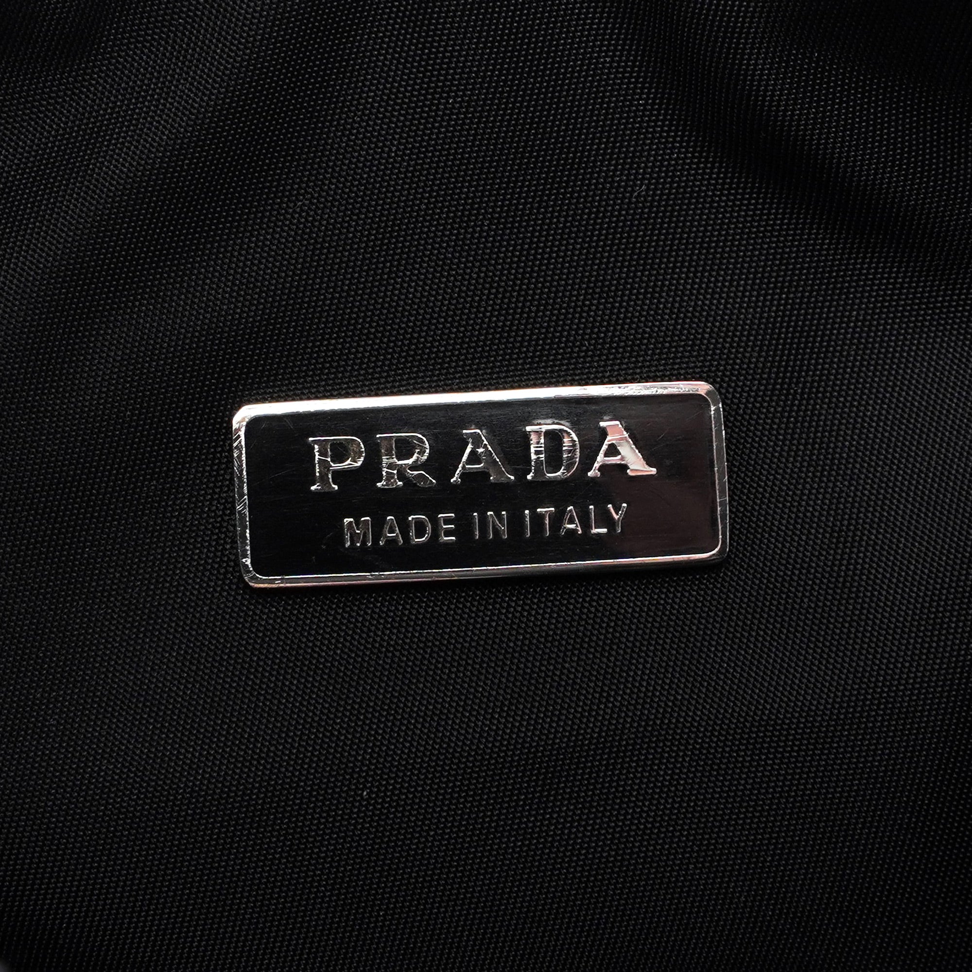 Prada MV519 Black Tessuto Mini Hobo Bag