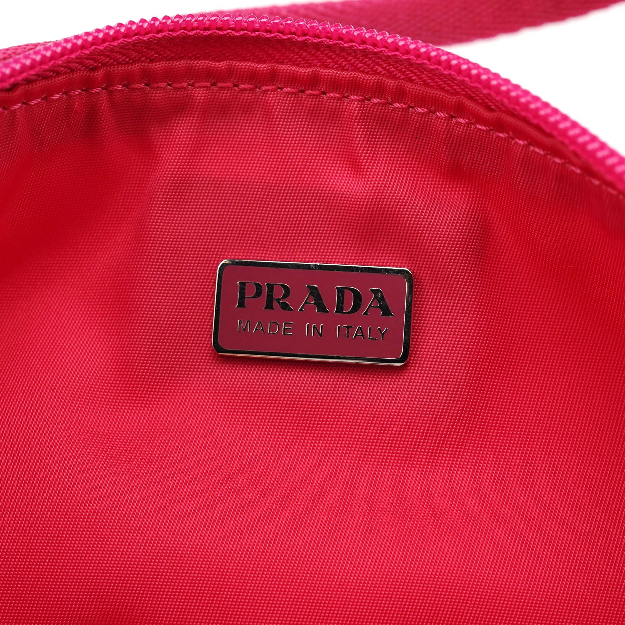 Prada MV519 Pink Tessuto Mini Hobo Bag