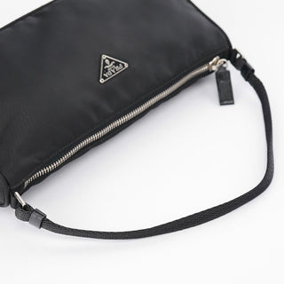 Prada MV633 Black Tessuto Mini Hobo Bag